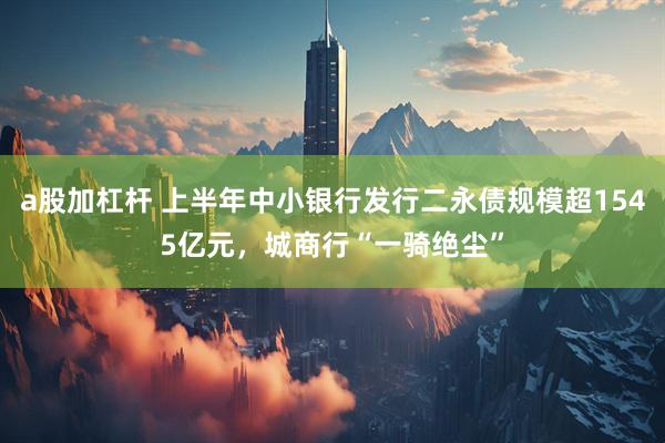 a股加杠杆 上半年中小银行发行二永债规模超1545亿元，城商行“一骑绝尘”